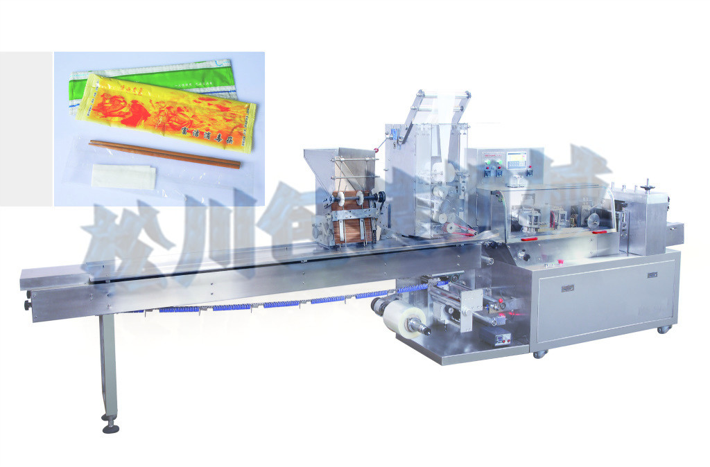 KD-260全自動(dòng)濕巾，筷子組合枕式包裝機(jī)